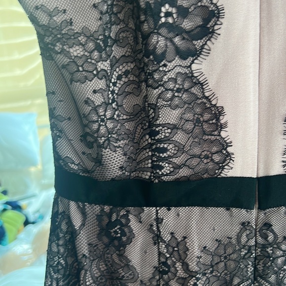 BCBG Max Azria blush and black lace halter “Leyla” dress. *tag attached* - Picture 2 of 6